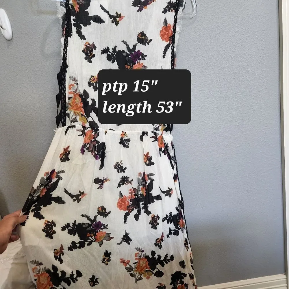 NWT Free People FP ONE moonlight maxi floral dress - Picture 9 of 9